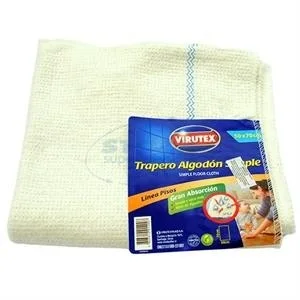 TRAPERO SIMPLE VIRUTEX ALGODON  50 X 70 BLANCOi