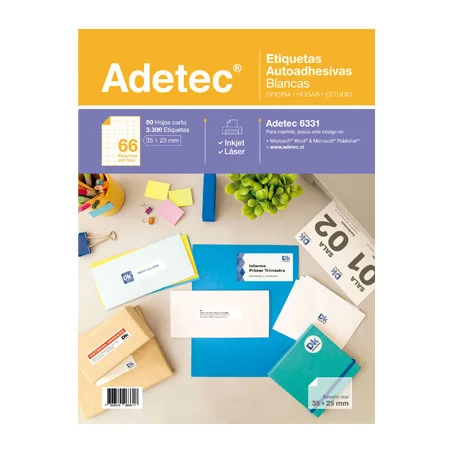 ETIQUETA 35 X 25 66 ETIQUETA 50 HJS ADETEC 6331i