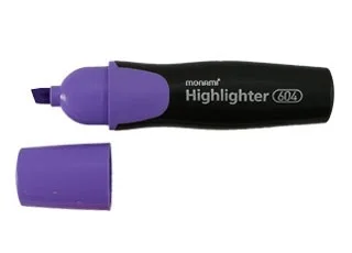 DESTACADOR MONAMI ANATOMICO PURPURA 604i