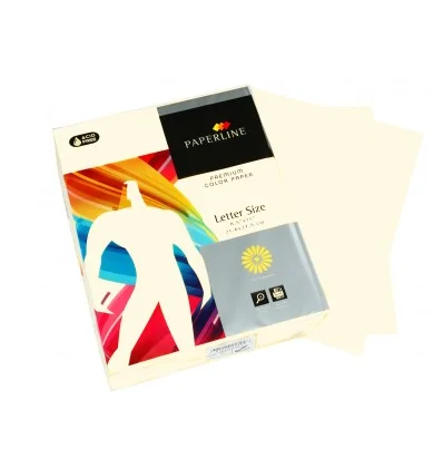 RESMA DE PAPEL CARTA COLOR IVORY PAPERLINEi