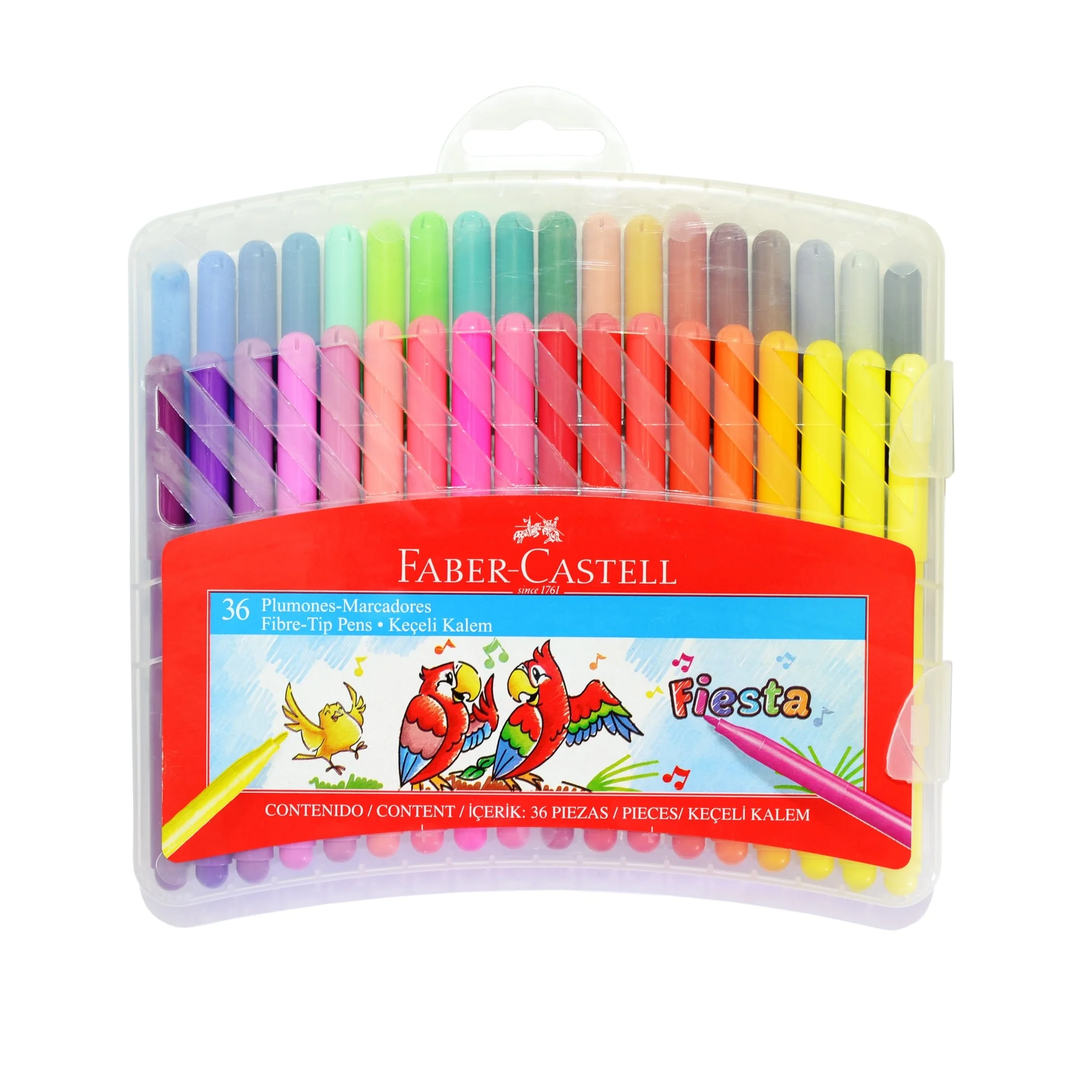 PLUMONES COLOR 36 COL FABER FIESTA 33645-E CAJA Ri