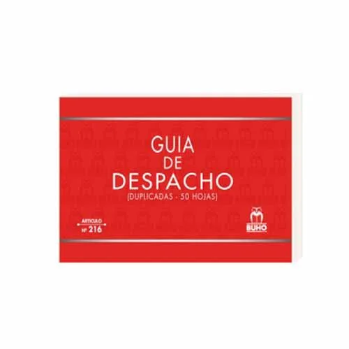 GUIA DESPACHO DUPLICADAS 50 HJS ART 216 BUHOi