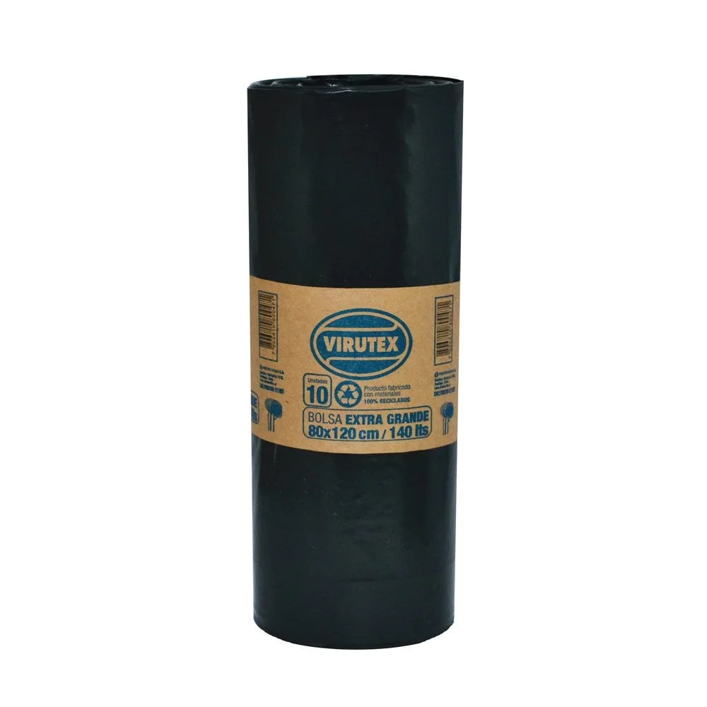 BOLSA BASURA 80 X 120 VIRUTEX 10UND BIOROLLO 50Ki