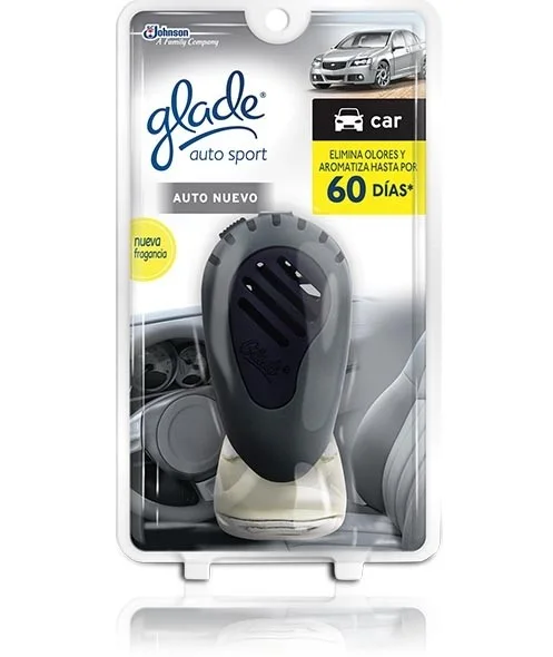 DESODORANTE AUTO GLADE SPORT AUTO NUEVO + APARATO