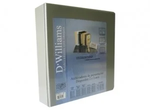 ARCHIVADOR PRESENTA COL A-4 2" 3 AROS DW GRIS