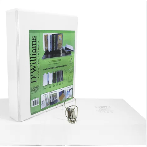 ARCHIVADOR PRESENTACION CARTA 1.5" 2 AROS DW BLANCO 350HJS