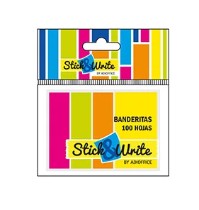 BANDERITAS 4 COL NEON STICK 100 UND 3B0521500i
