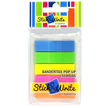 BANDERITAS 5 COL NEON DISP STICK 3B0523300i