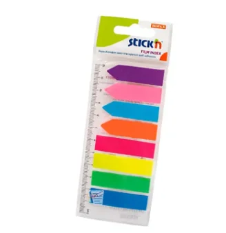 BANDERITAS FLECHA Y RECTANGULOS 8COLORES NEON REG STICK 200 3B052240