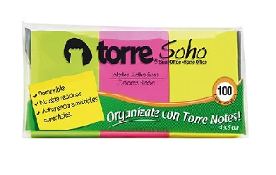PACK 3 POST IT 653 38 X 51 NEON TORRE. 28095i