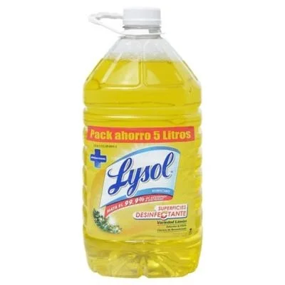 LIMPIA PISOS DESINFECTANTE 5LT LYSOL LIMON