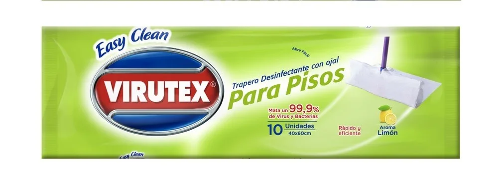 TRAPERO HUMEDO DESINFECTANTE VIRUTEX 10 UND