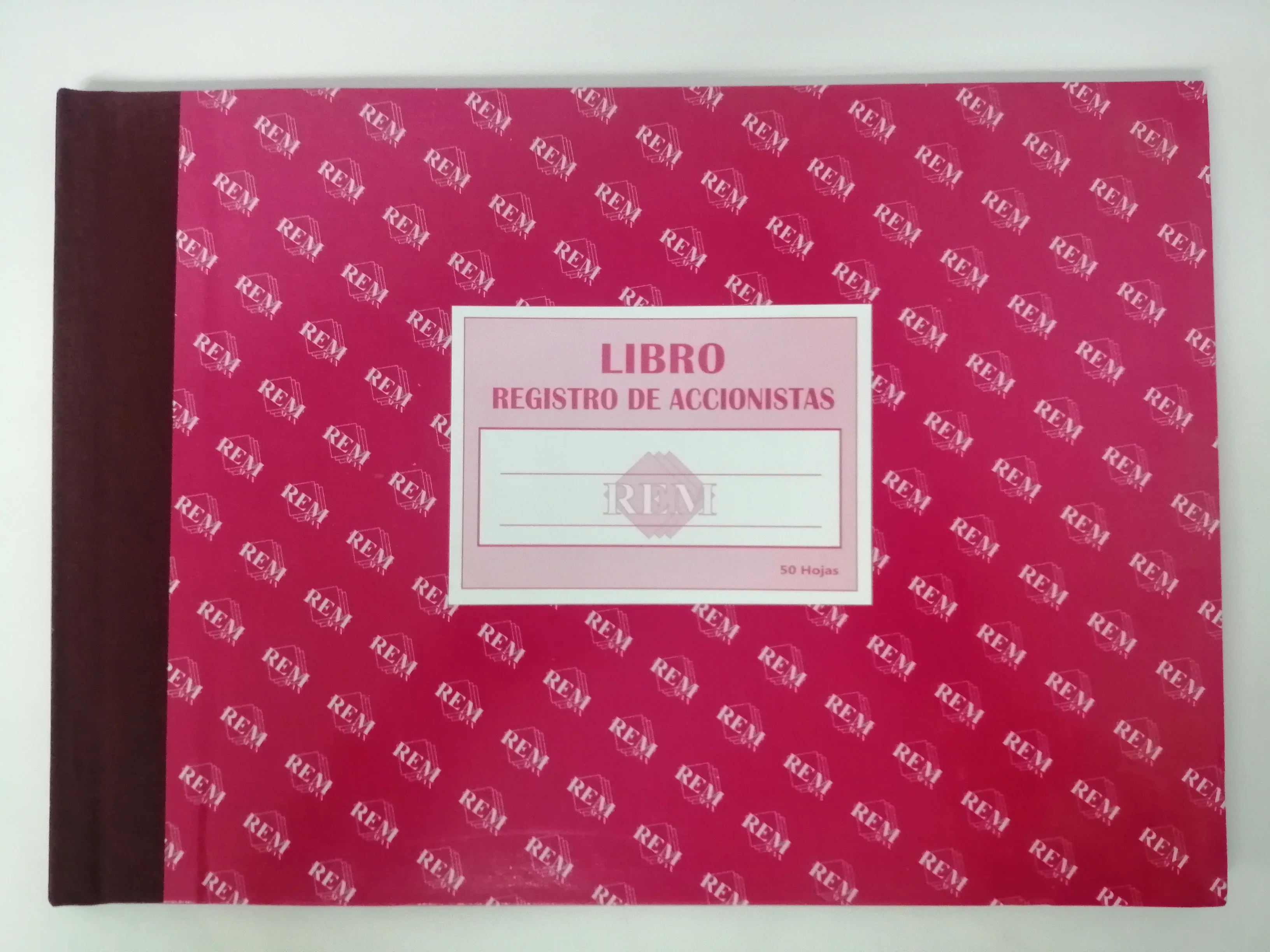 LIBRO REGISTRO DE ACCIONISTA 50HJS REM MAX