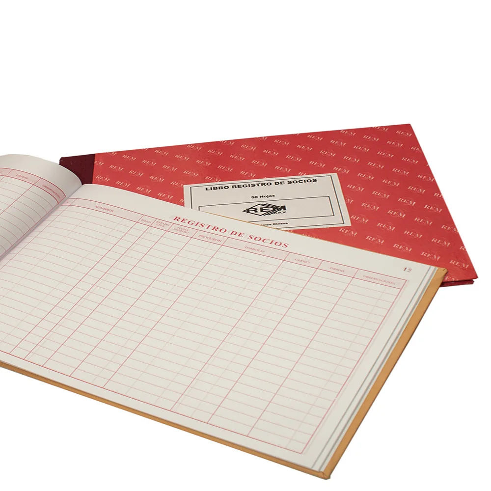 LIBRO REGISTRO DE SOCIOS 100 HJS REM MAX APAISADO