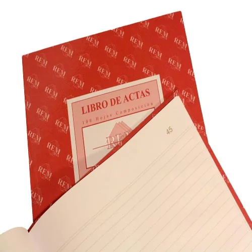 LIBRO ACTAS 50 HJS COMPOSICION REM MAX FOLIADO