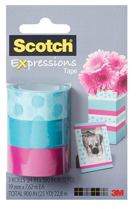 PACK 3 SCOTCH EXPRESSIONS WASHITAPE 3M 3 DISENOS c214-3PK