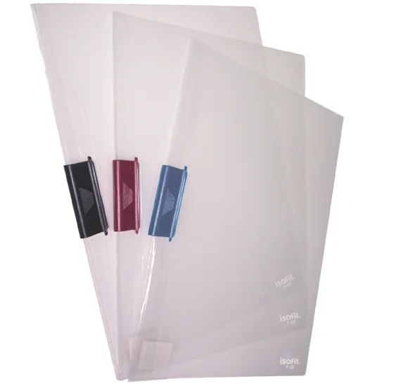 CARPETA ROTACLIP CARTA TRANSPARENTE DELGADA ISOFIT F22