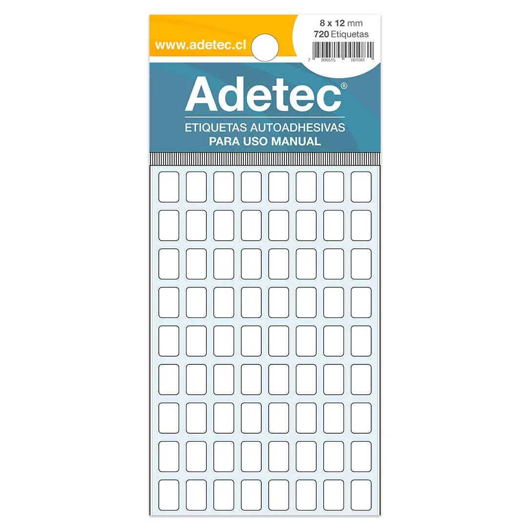 ETIQUETAS MANUAL 8 X 12 ADETEC