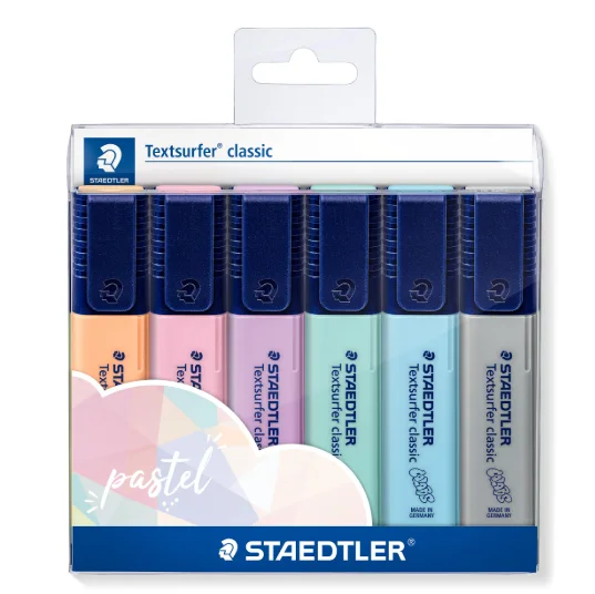SET DESTACADORES 6 COL PASTEL STAEDTLER 364 CWP6P