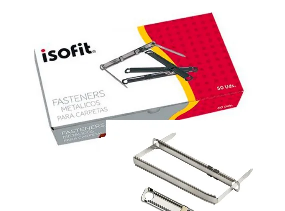 ACCOCLIPS METALICO PLATA ISOFIT 50UND 18293-1
