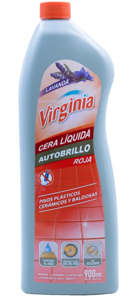 CERA LIQUIDA 900ML A/BRILLO ROJA VIRGINIA LAVANDA