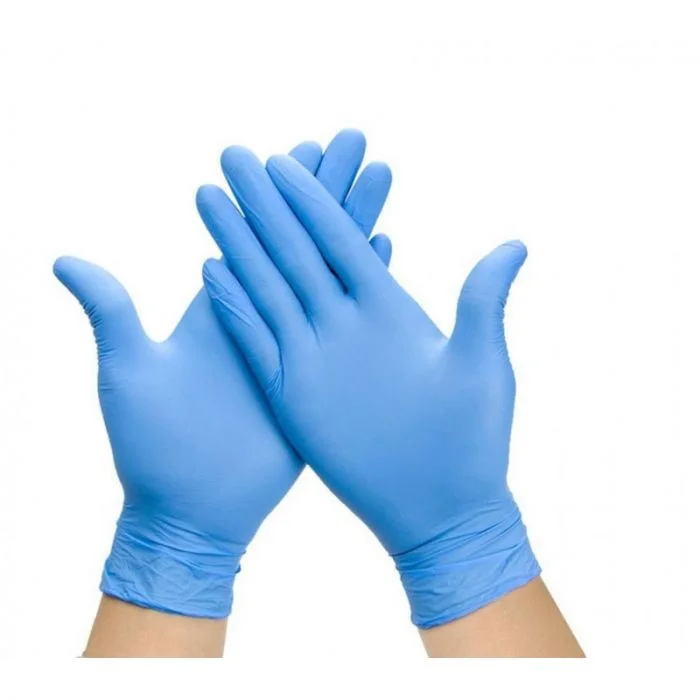 GUANTES QUIRUR L NITRILO VIRUTEX S/POLVO 100 UND AZUL