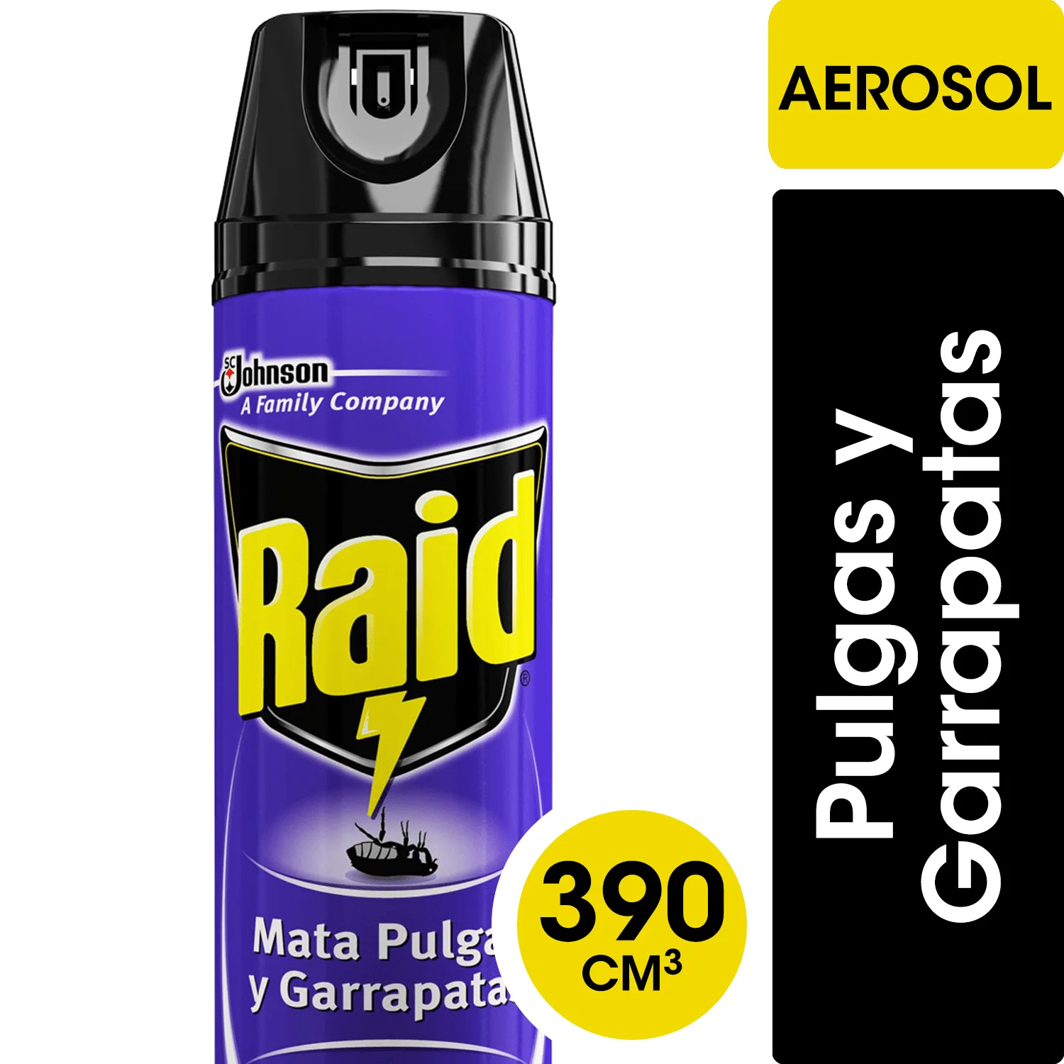 INSECTICIDA PULGAS Y GARRAPATAS RAID 390CC