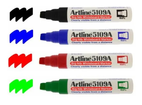 PLUMON PIZARRA JUMBO NEGRO P.BISELADA 10MM 5109 ARTLINE RECARGABLE
