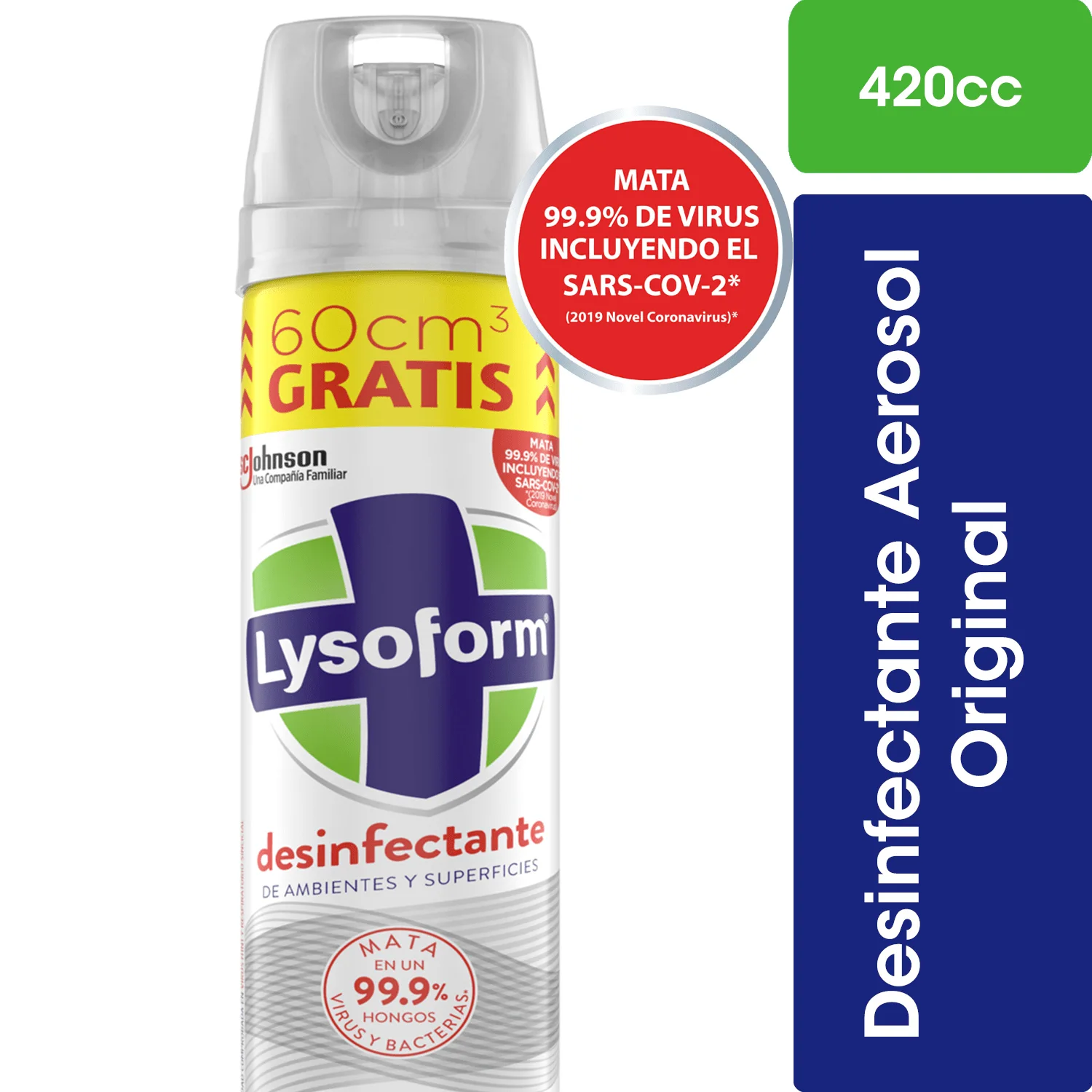 DESODORANTE AMBIENTAL DESINFECTANTE ORIGINAL 420CC LYSOFORM