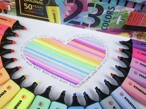 DESTACADOR PASTELES 23 COLORES STABILO 376891