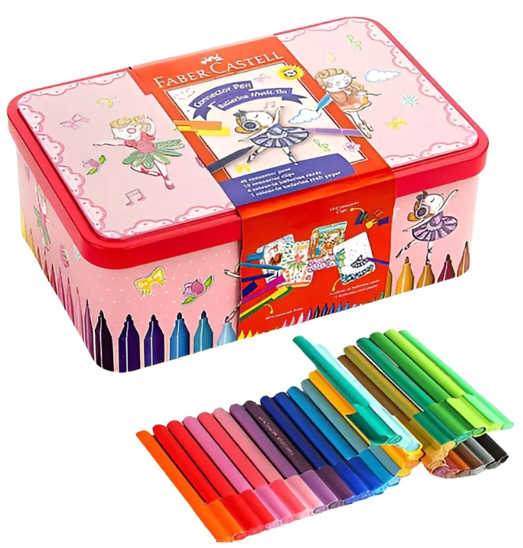 SET 25 PLUMONES FABER 155095 BAILARINA MUSICA