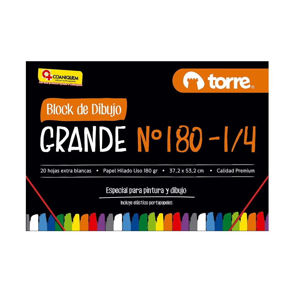 BLOCK DIBUJO 180 1/4 20 HJS TORRE. 29996
