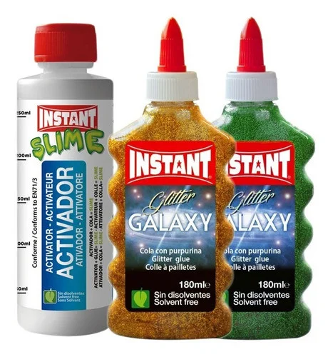 SLIME KIT GALAXY 2 180ML 1 ACTIVADOR 250ML INSTANi