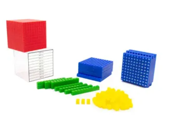 JUEGO MATEMATICO BLOQUE BASE 10 SINGAPUR AMARILLO 121 UND