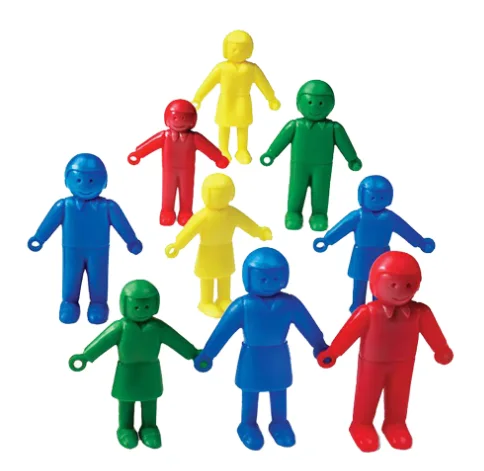 JUEGO PERSONITAS CONECTABLES PLASTICAS 96 UND