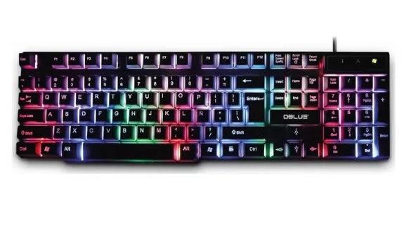 TECLADO USB ILUMONADO GAMER DBLUE