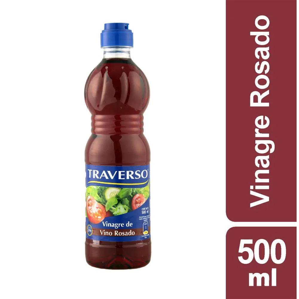 VINAGRE 500ML ROSADO TRAVERSOi