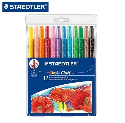 LAPICES DE CERA 12 COL DELGADIS GIRATORIOS NORIS 220