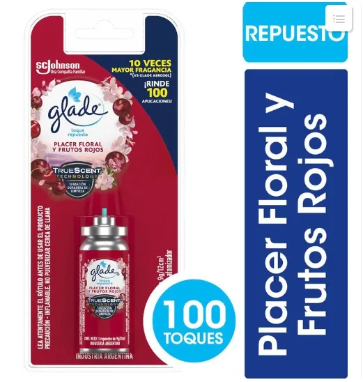 REPUESTO DESODORANTE GLADE TOQUE FLORAL