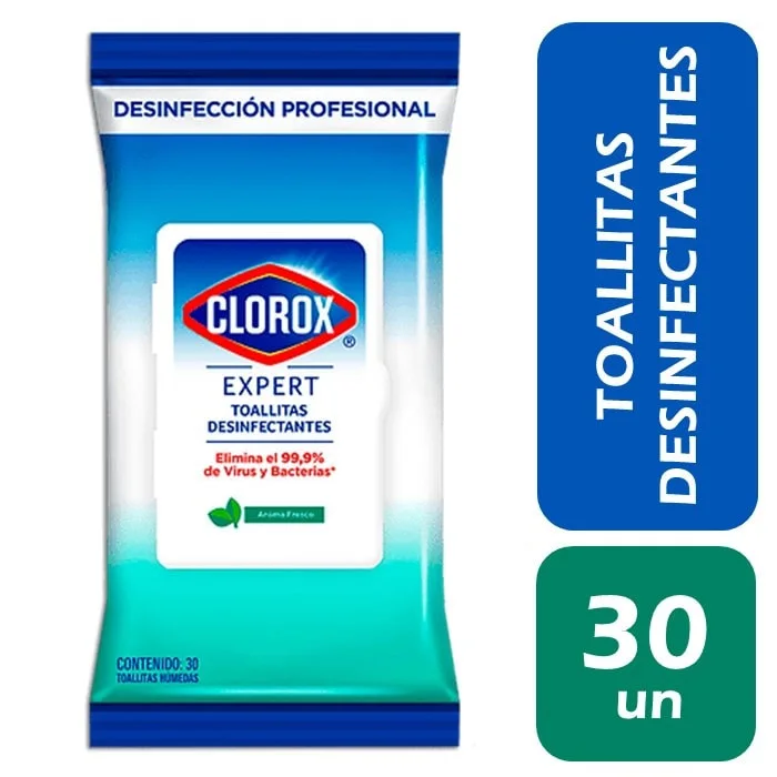 TOALLA DESINFECTANTE 30UND FLOWPACK CLOROX  EXPERT