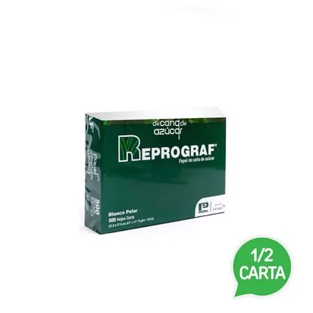 RESMA DE PAPEL 1/2 CARTA 21.6 X 13.95 1.000HJS TAMAÑO BONO