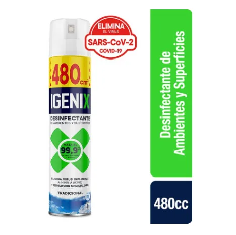 DESODORANTE AMBIENTAL DESINFECTANTE TRADICIONAL IGENIX  480CM