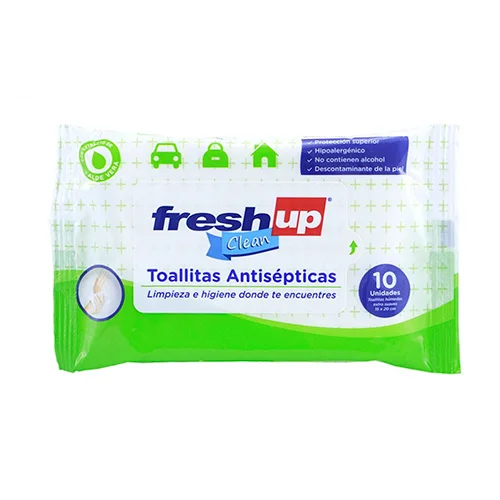 TOALLA DESINFECTANTE 10UND FLOWPACK FRESH UP
