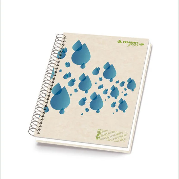 CUADERNO 1/2 OFICIO 5MM 120 HJS RHEIN GREEN 317161 ECOLOGICO