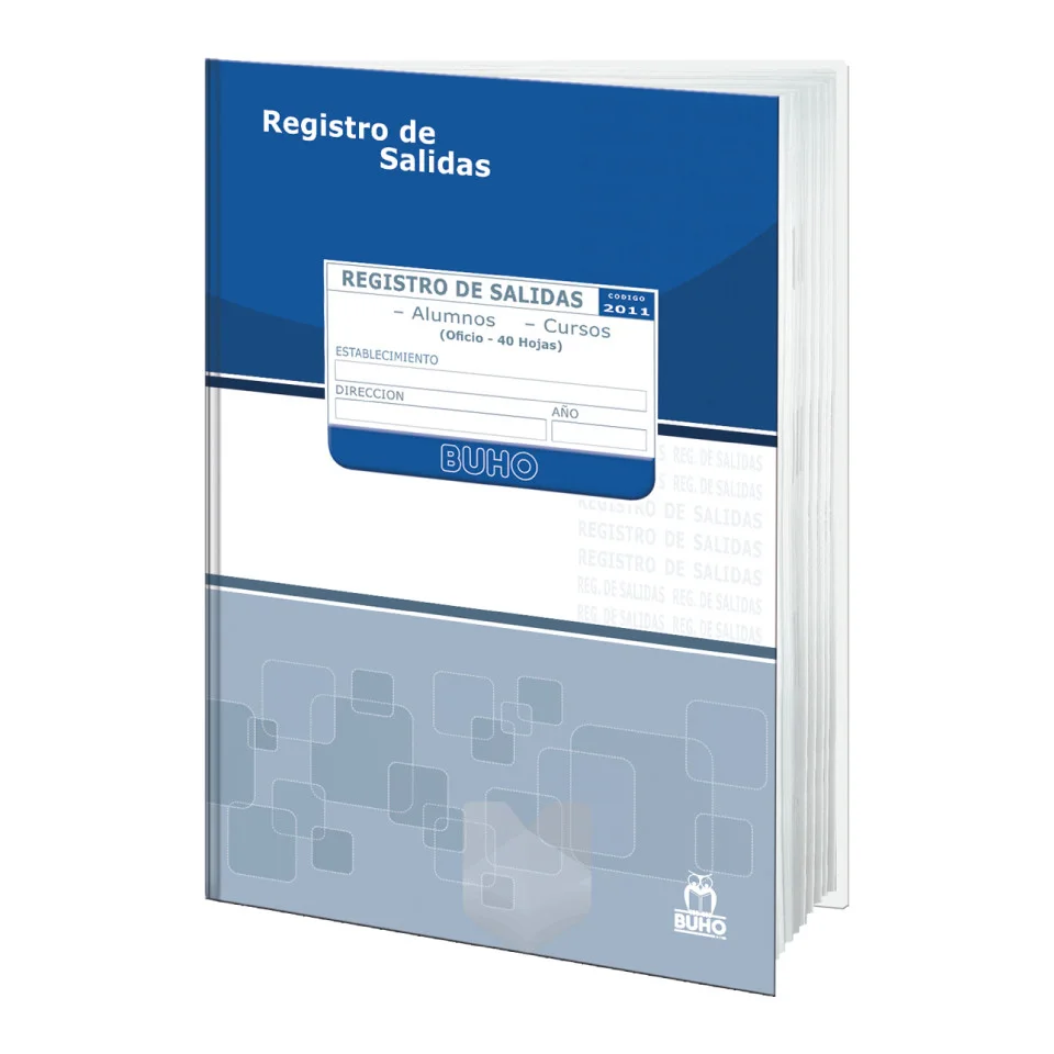 LIBRO REGISTRO DE SALIDA ALUMNOS 40 HJS BUHO 2011