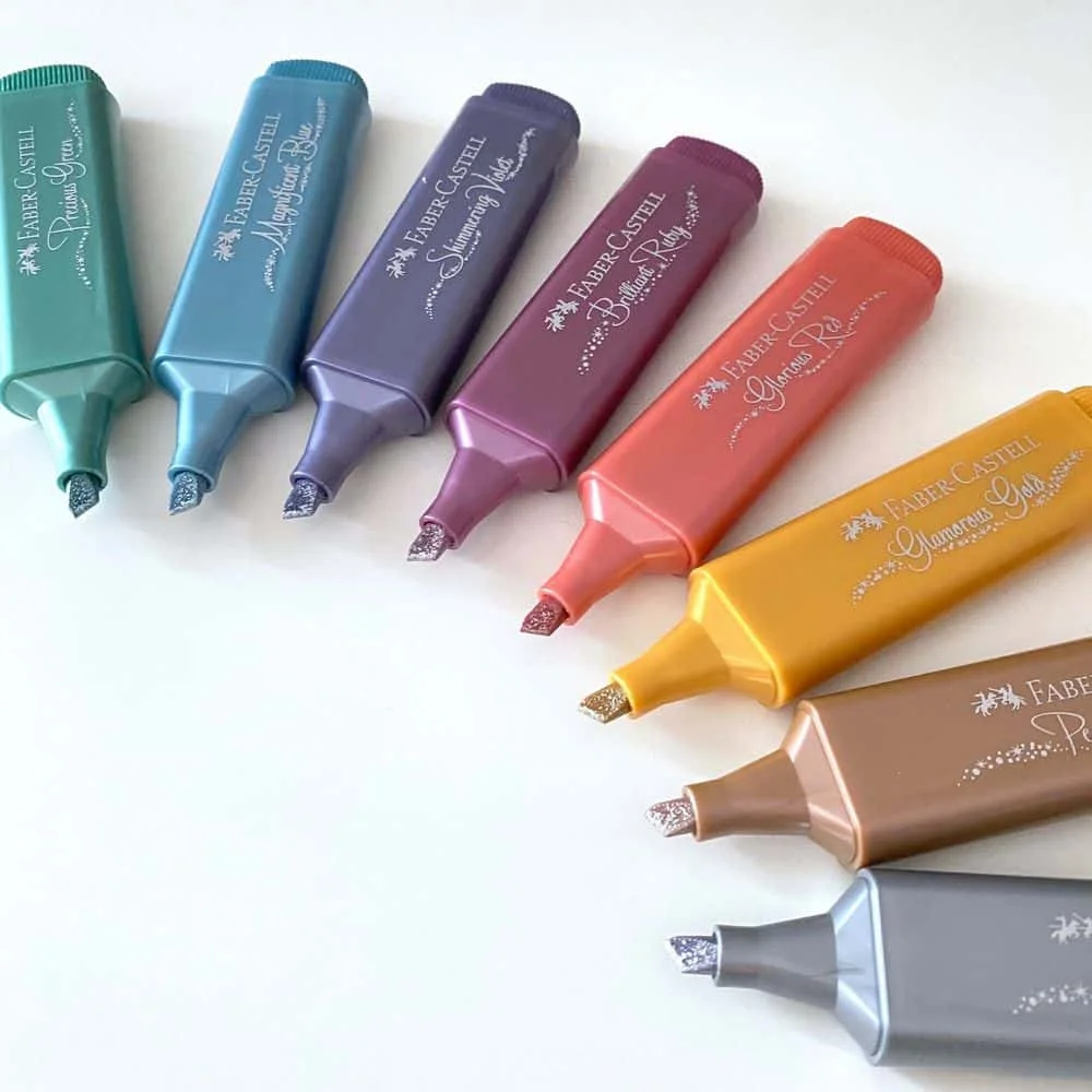 SET 8 DESTACADORES METALICO FABER CASTELL 154689