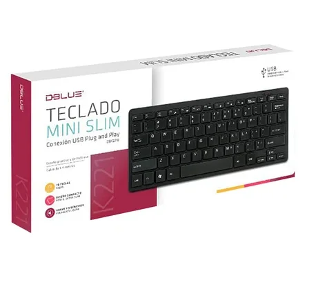 TECLADO MINI ULTRA DELGADO USB DBK2218