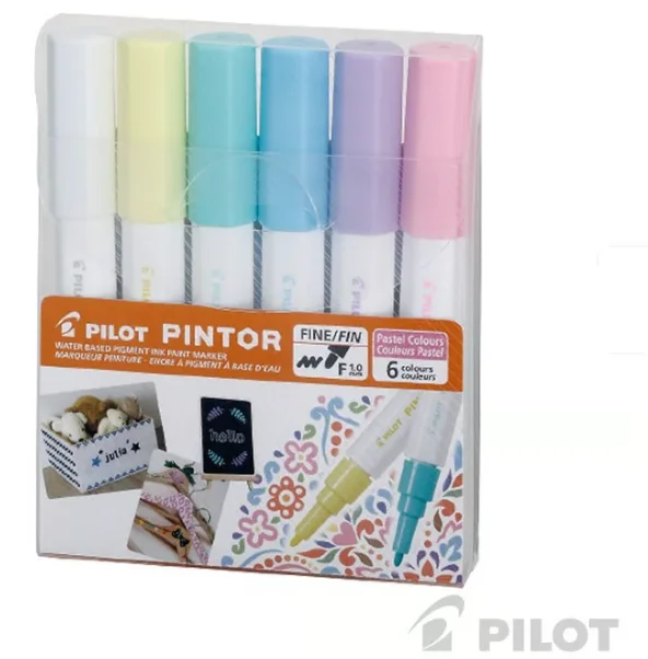 SET MARCADOR MULTIPLES SUPER PINTOR PILOT 6UN PASTEL