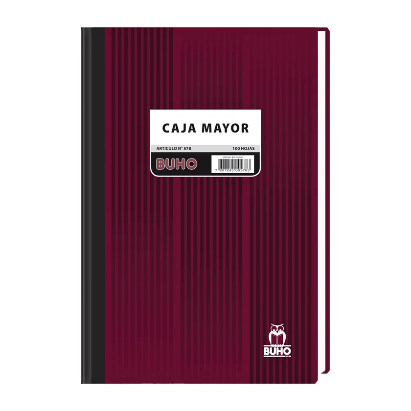 LIBRO CAJA MAYOR 100 HJS ART 0578 BUHO