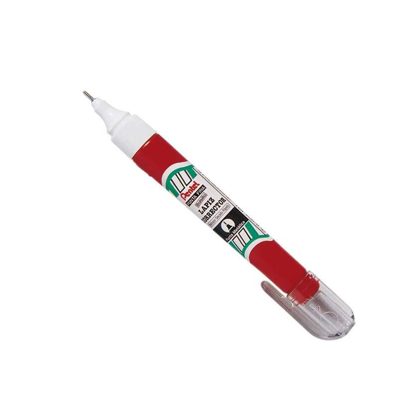 CORRECTOR LAPIZ 7ML PENTEL PUNTA METALICA ROJO
